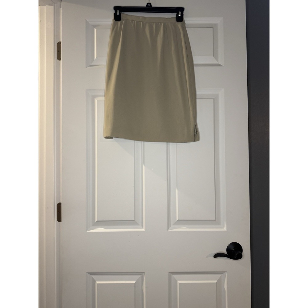 Emanuel Ungaro Vintage Petite 2/36 Pencil Skirt Taupe
